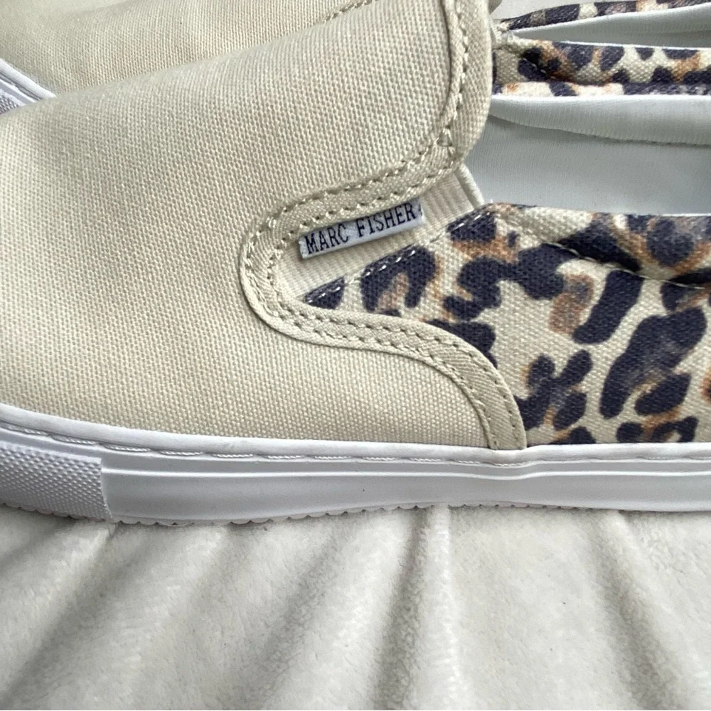 Marc Fisher Leopard Canvas Loafer